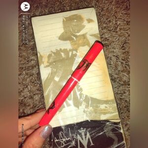 Michael Jackson Original Bravado Set of 2 Magnetic Notepads + Red Pen
